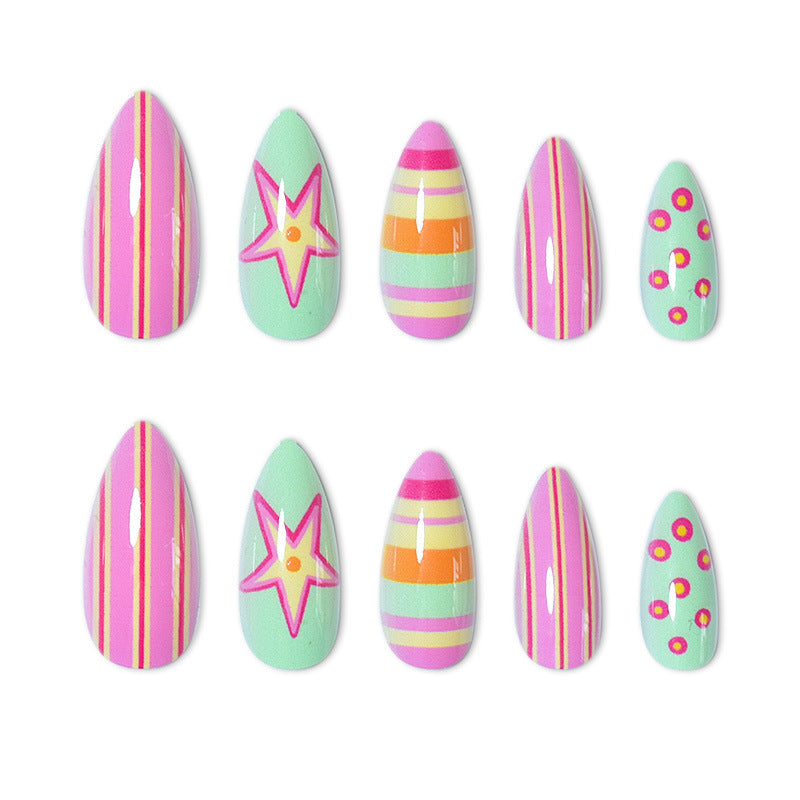 Themen Vibrant Press-On Nagelkunst Brehn