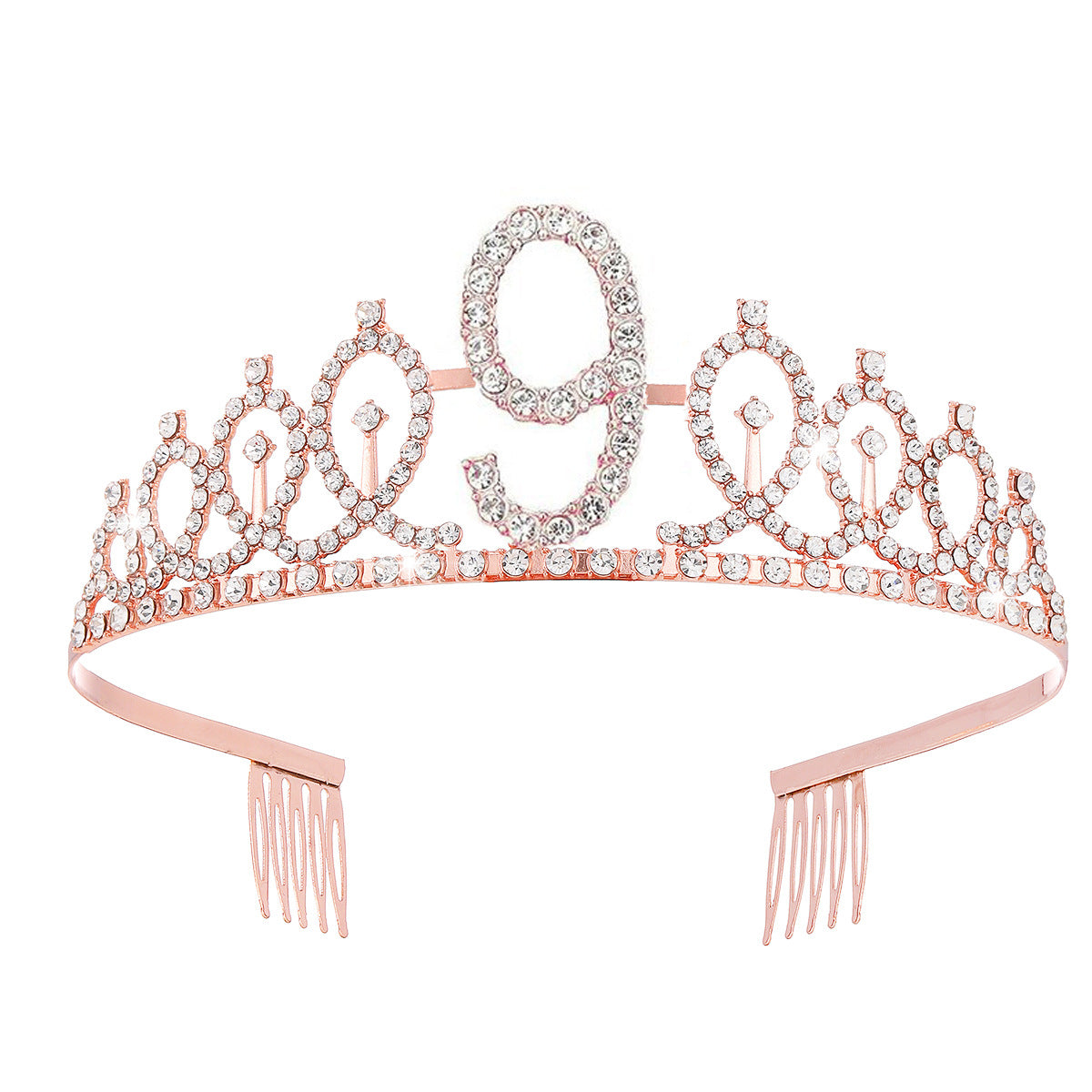 Damen Kristallverzierte Tiara mit elegantem Design Brehn