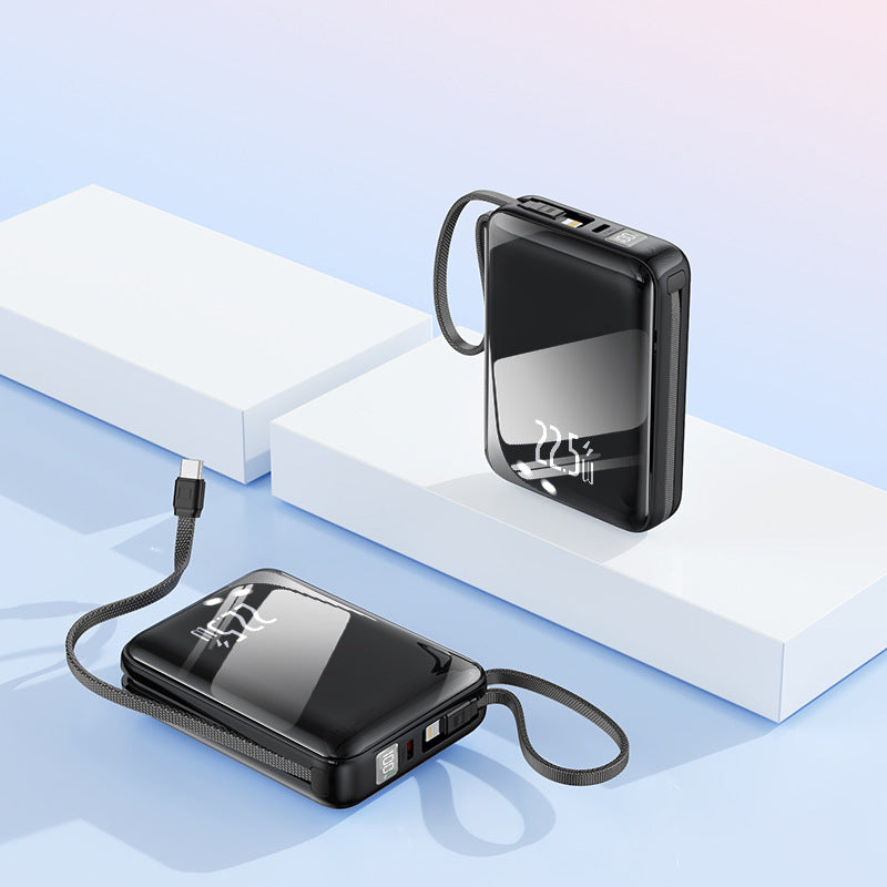 Tragbare Powerbank mit Elegantem Design und Multifunktionalem Ladekabel Brehn