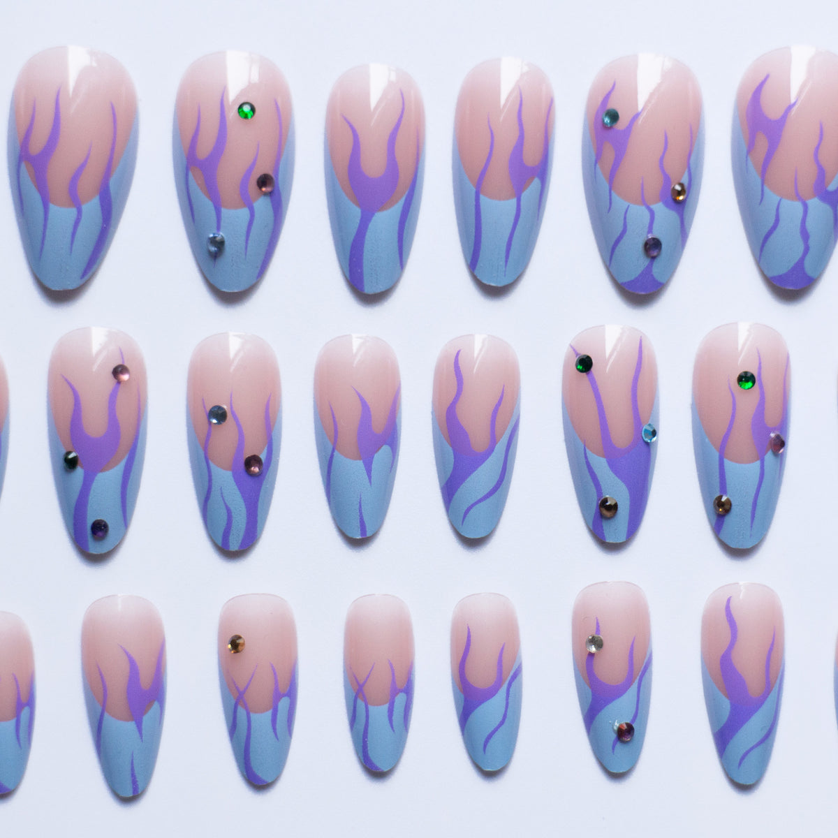 Elegantes Abstraktes Nagelkunst Design Kit