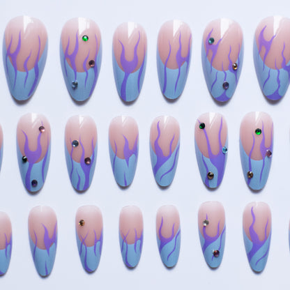 Elegantes Abstraktes Nagelkunst Design Kit
