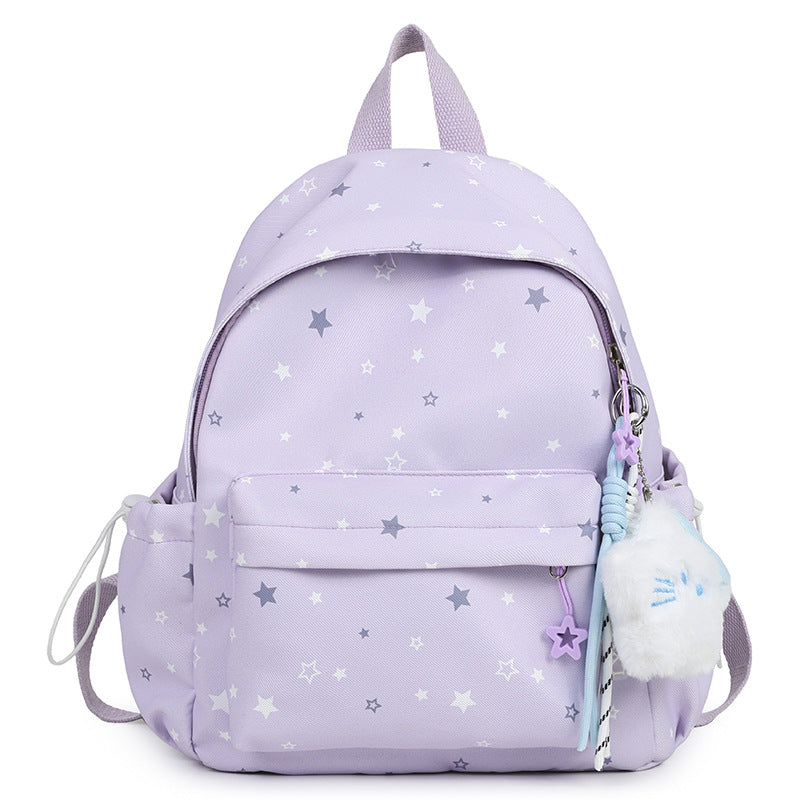 Sternmuster Plüsch Rucksack Brehn