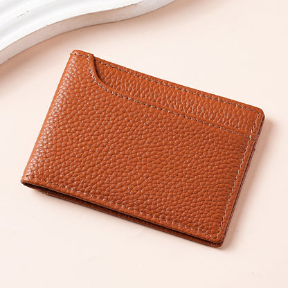 Texturiertes Leder-Wallet