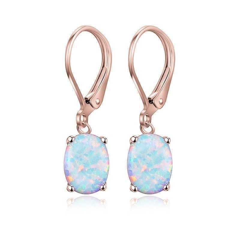 Opal-beschichtete Pendelohrringe Brehn