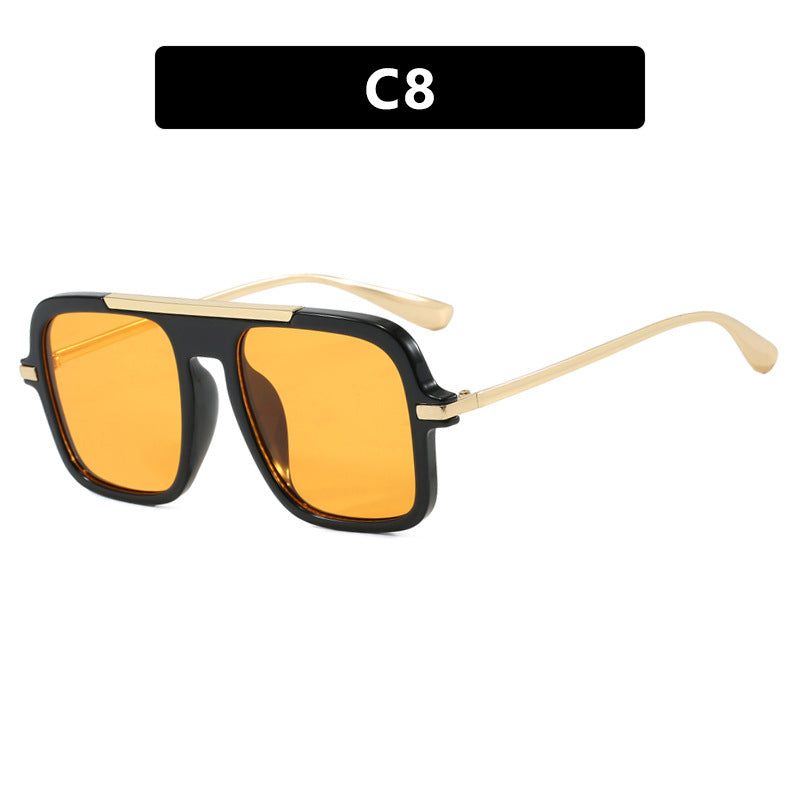 Damen quadratische Sonnenbrille mit luxuriösem Metallrahmen und robusten Gläsern Brehn