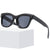 Damen modische Sonnenbrille mit markantem, kantigem Rahmen Brehn
