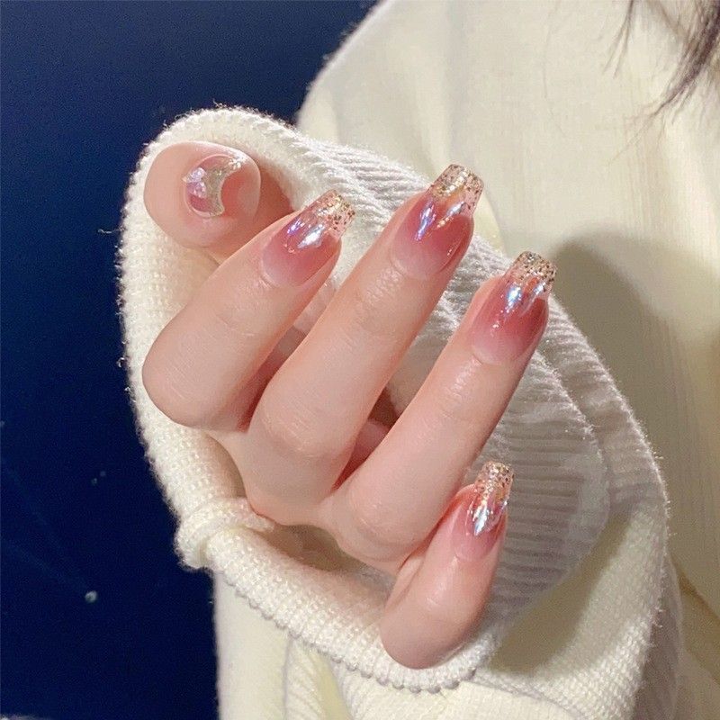 Glitzer Farbverlauf Nageltipps Brehn