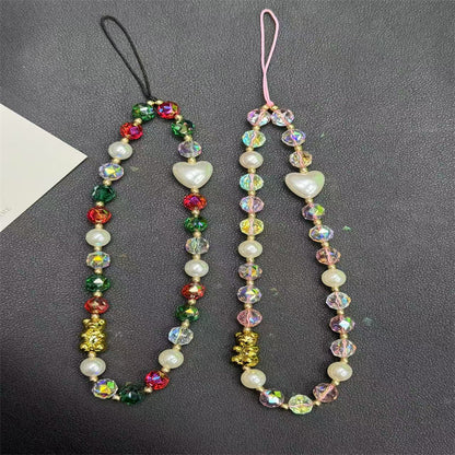 Buntes Perlen Charm Halskette Brehn