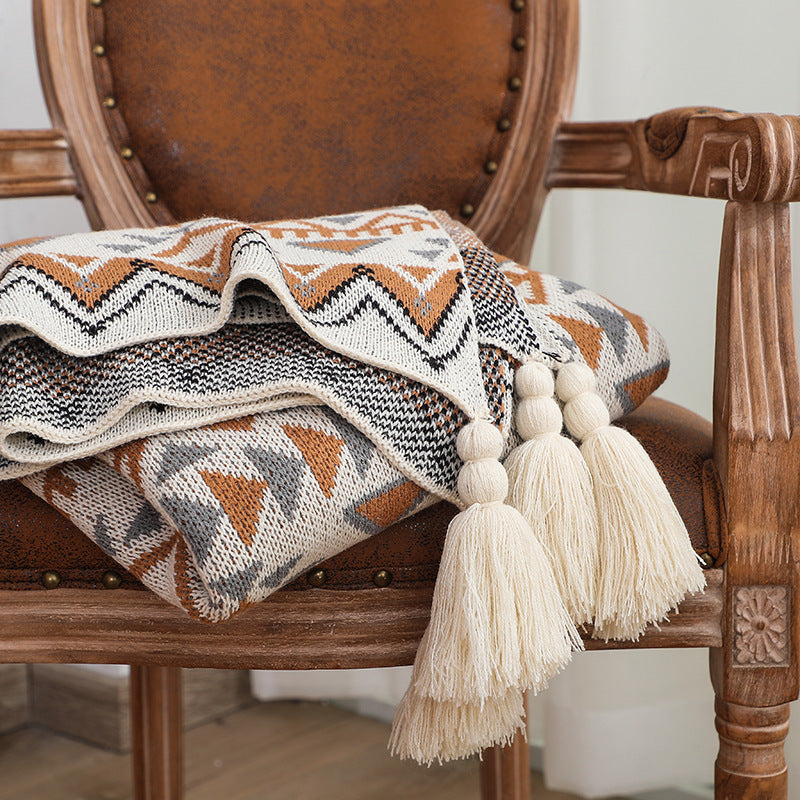 Gemütliche Strickdecke