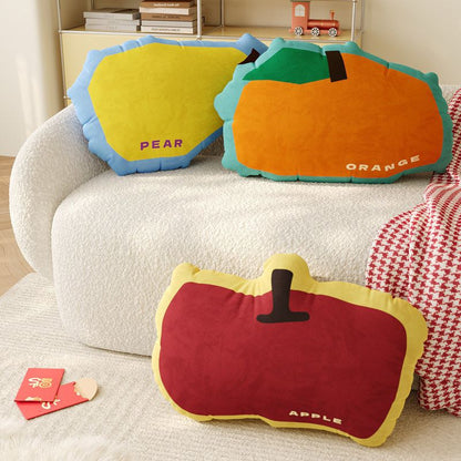 Mangosteen-Shaped Plush Decorative Throw Pillow Cushion with Soft Microfiber Cover