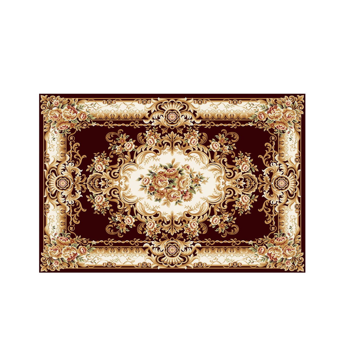 Vintage Floral Design Badematte Brehn