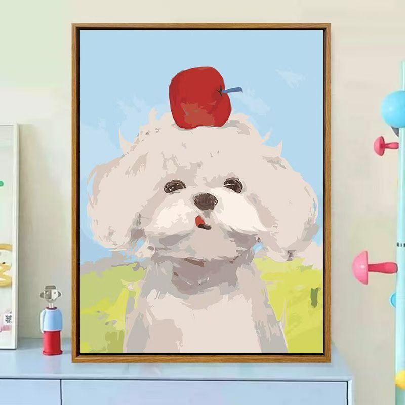 Süße hundethemen dekorative Leinwand Kunst Brehn