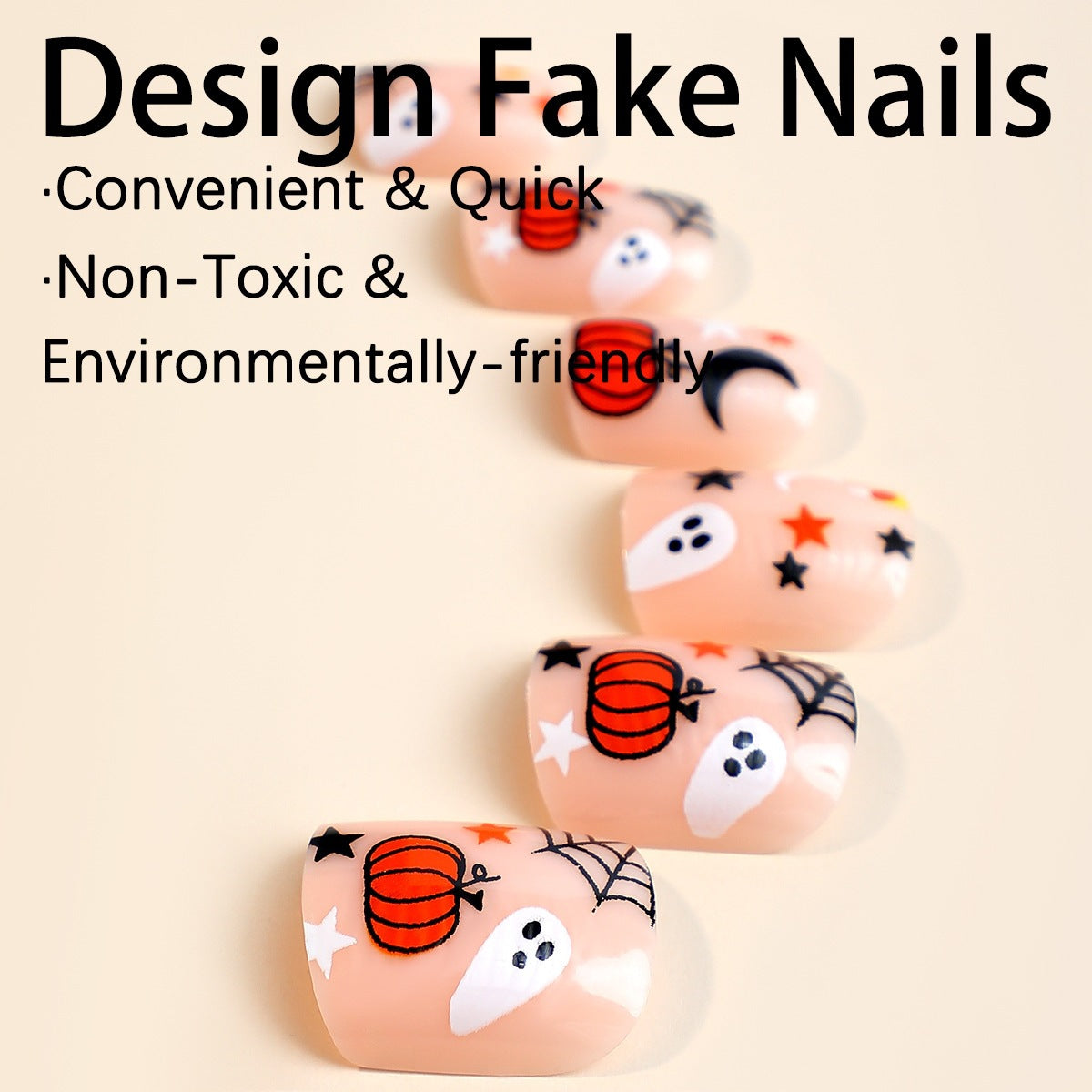 Kreatives Halloween Kunstnagelset Brehn