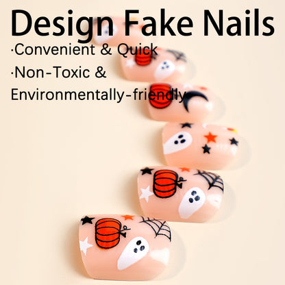 Kreatives Halloween Kunstnagelset Brehn