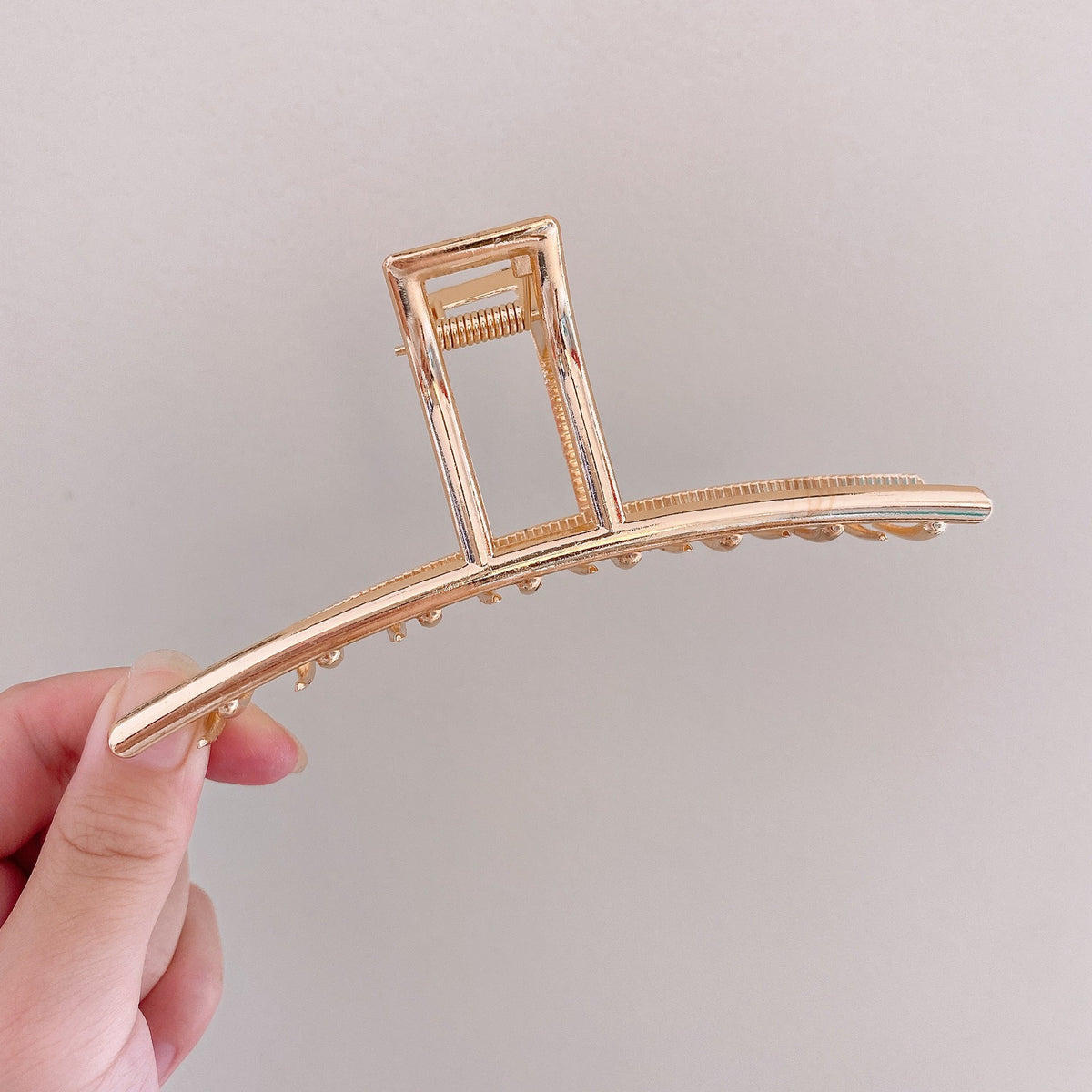 Eleganter Chrome-Haarclip Brehn