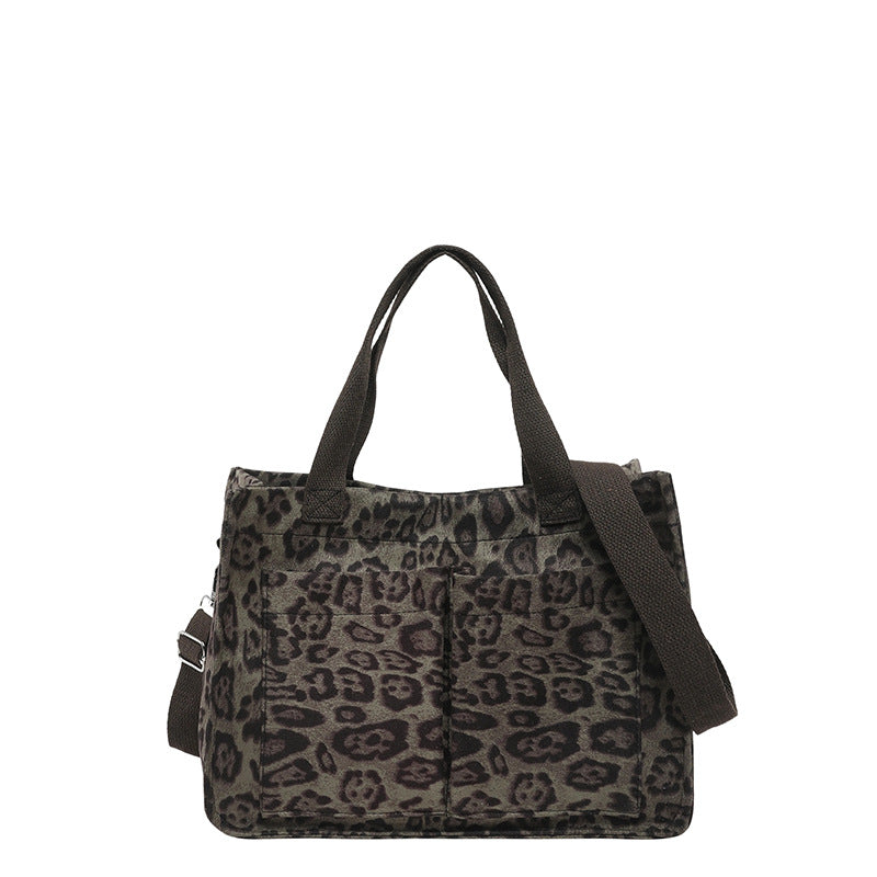 WoChic Leopardenmuster Utility Tragetasche Brehn