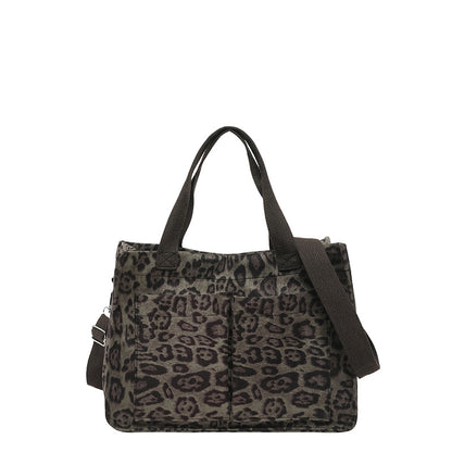WoChic Leopardenmuster Utility Tragetasche Brehn
