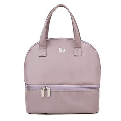 Damen isolierte Kühltasche mit praktischem doppelt zip-Design Brehn
