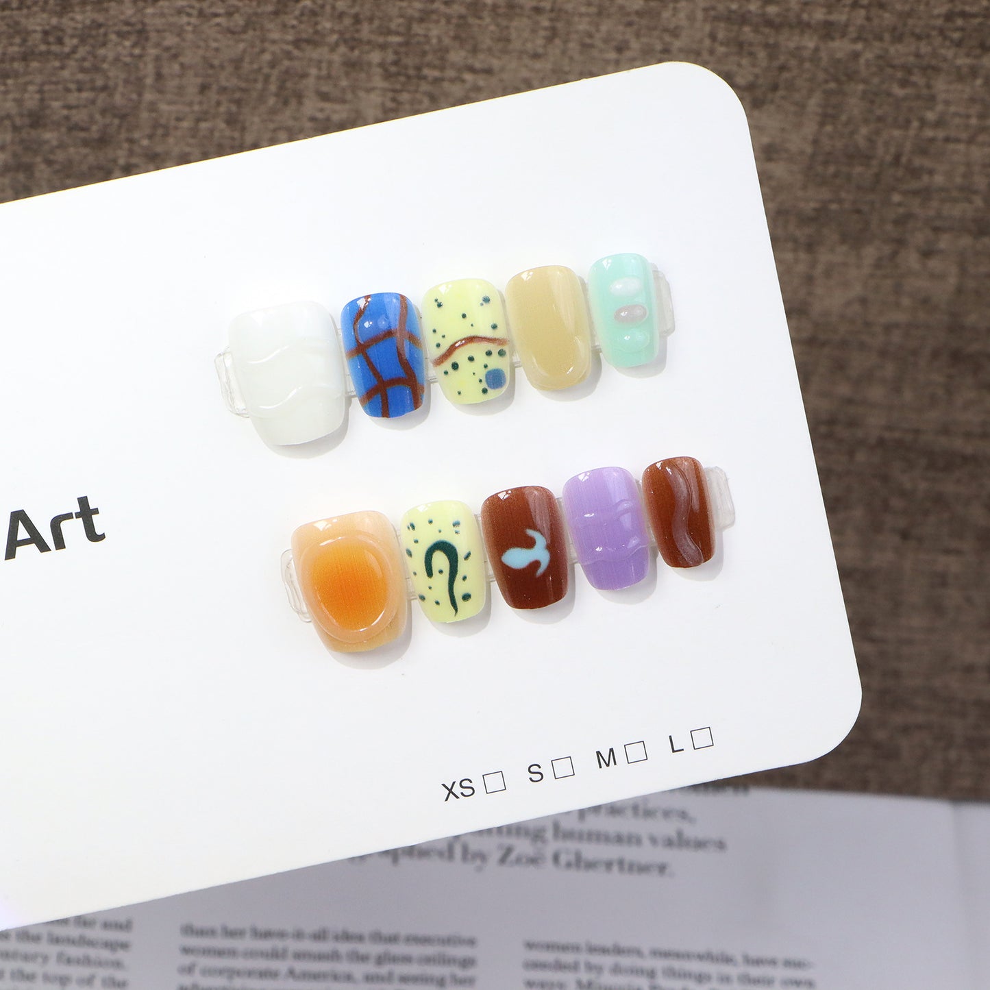 Kreative Abstrakte Nagelkunst Kollektion Brehn