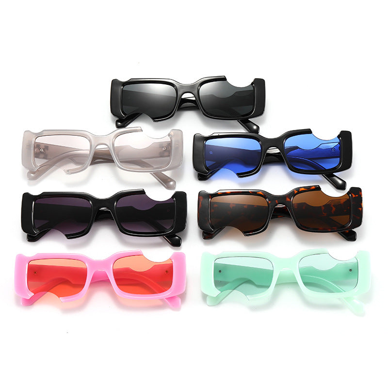 Damen exklusive modische Sonnenbrille mit futuristischem Design Brehn
