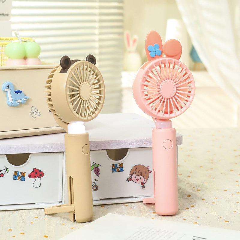 Damen Tragbarer Mini-Handventilator mit Lichtfunktion Brehn