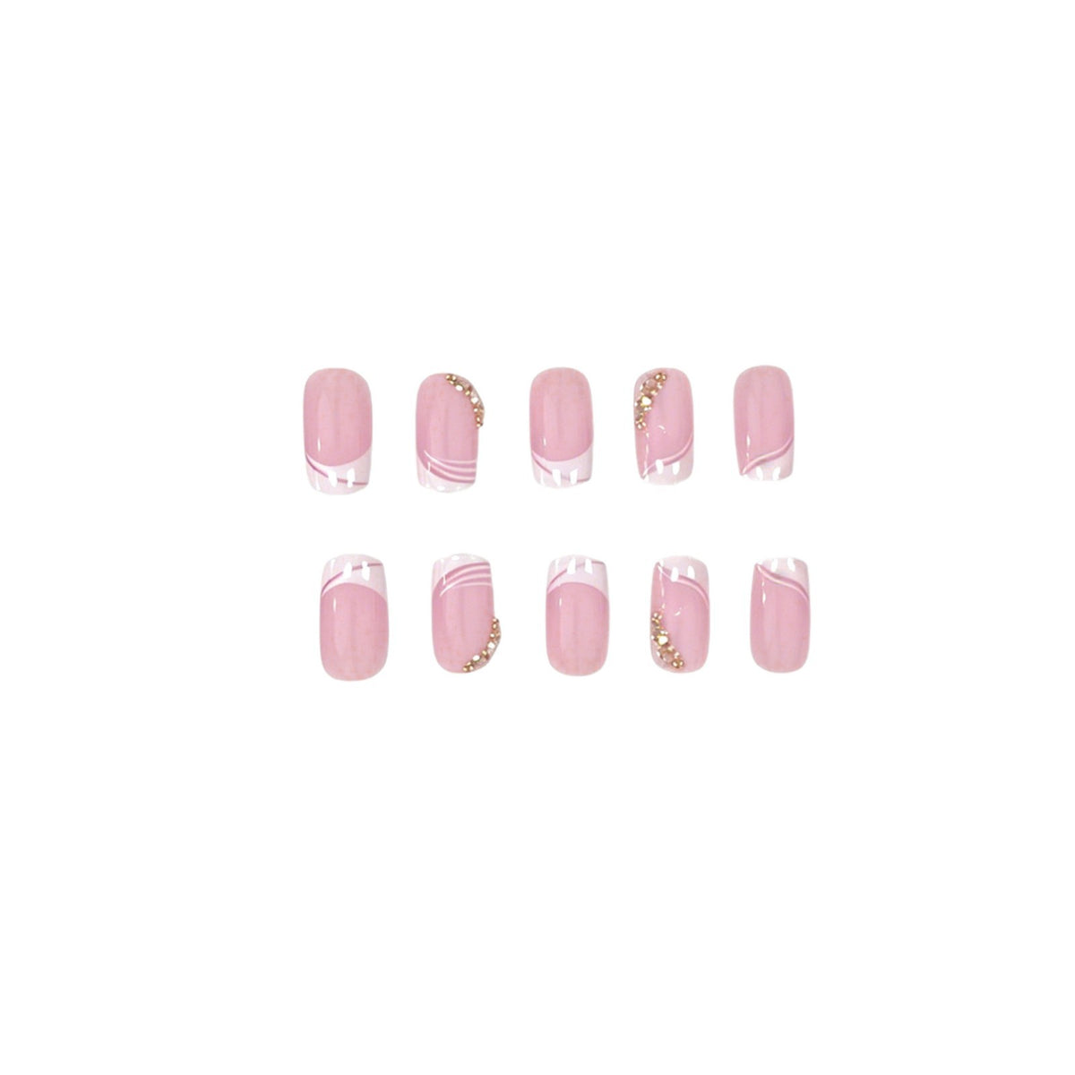 Elegante französische Spitzen-Gel-Nagelerweiterungen Brehn