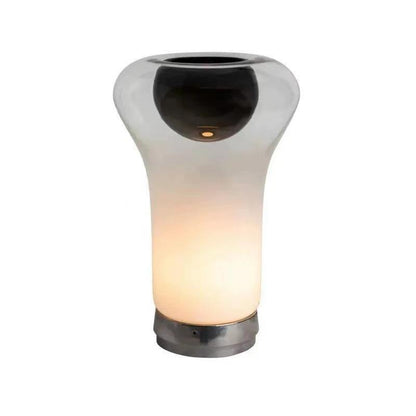 Elegante Glas Tischlampe mit einzigartigem Design