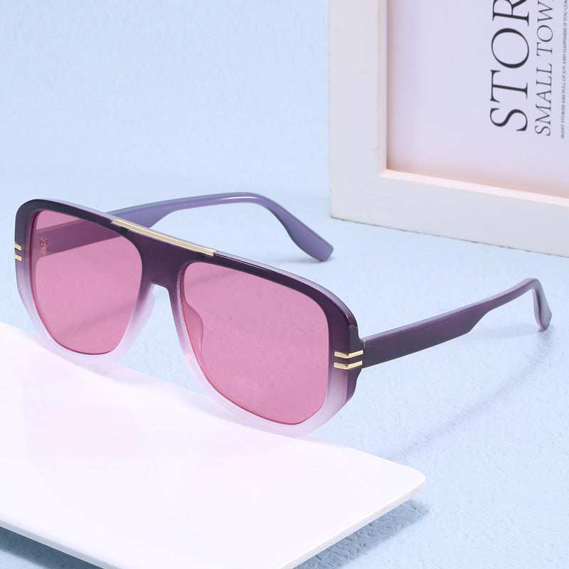 Damen Oversize-Sonnenbrille mit Designer-Rahmen Brehn