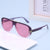 Damen Oversize-Sonnenbrille mit Designer-Rahmen Brehn