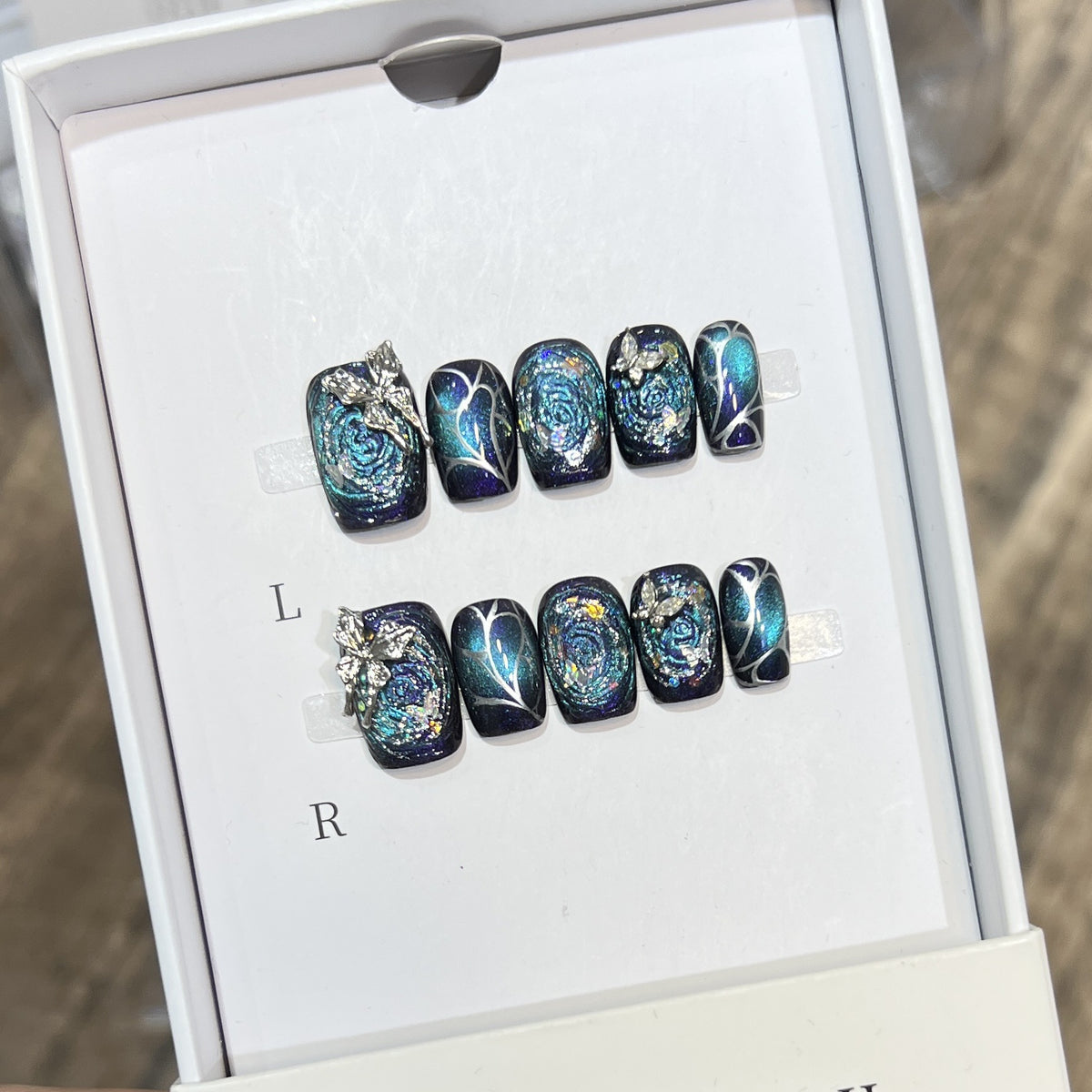 Galaxy-Themen-Nagelkunst-Verlängerungen Brehn