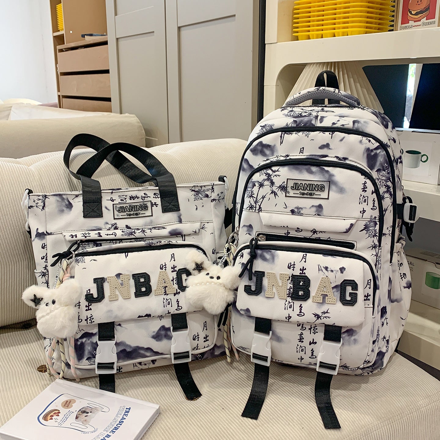 Stylischer Multi-Compartt Rucksack Brehn
