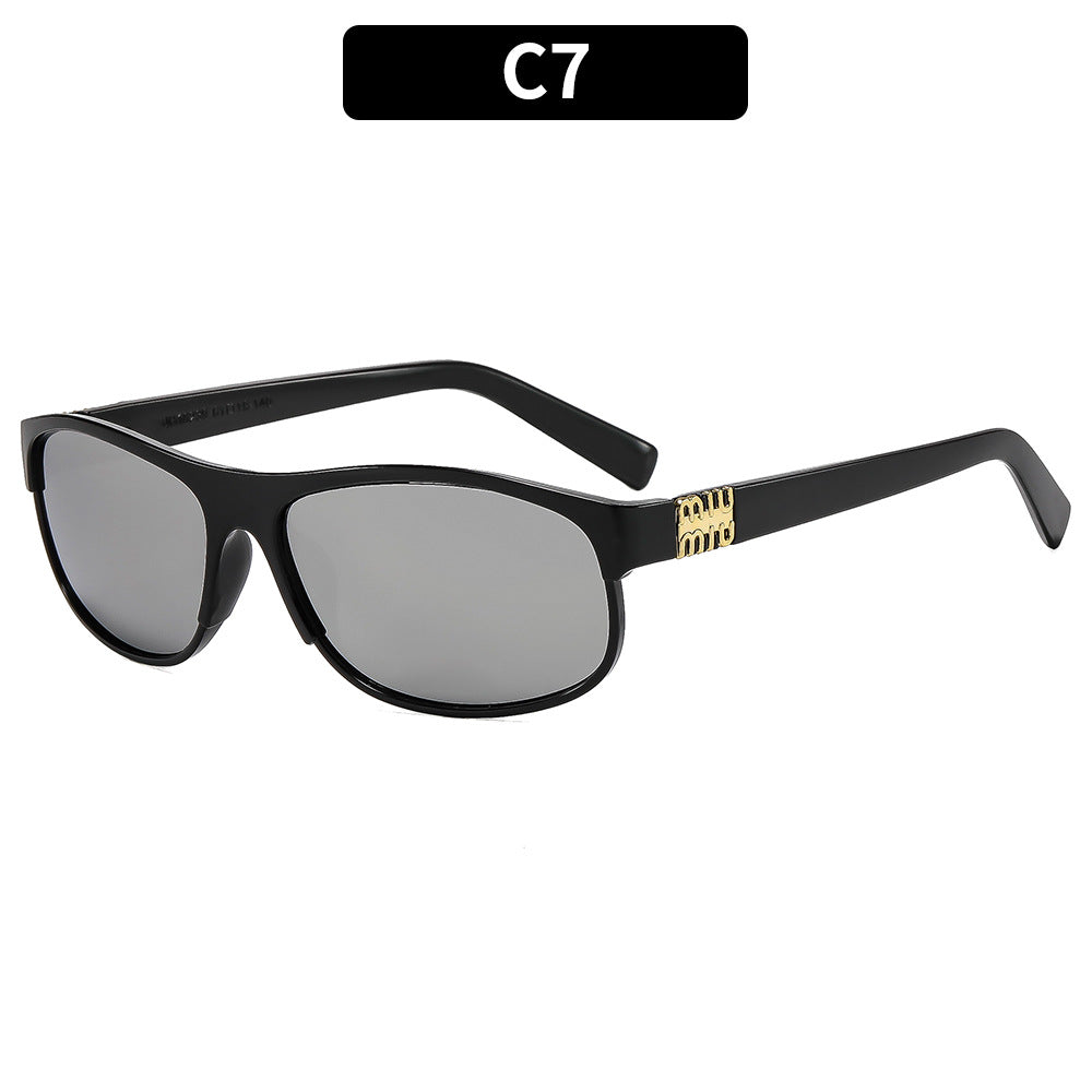 Schlanke moderne Aviator Sonnenbrille