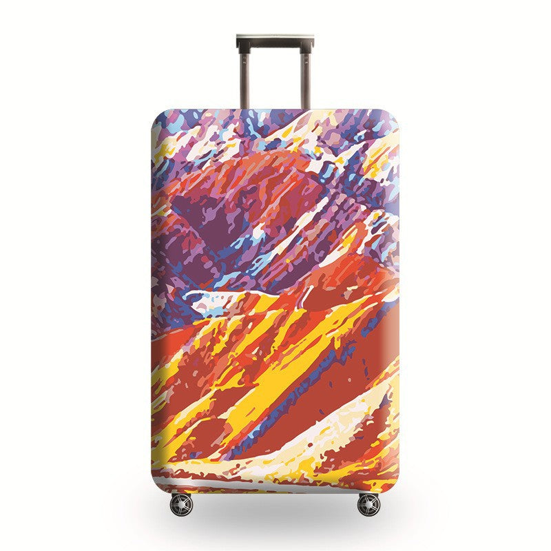 Unisex nan Hartschalen-Trolley mit auffälligem Marmorprint, Teleskopgriff und stoßfester Konstruktion Brehn