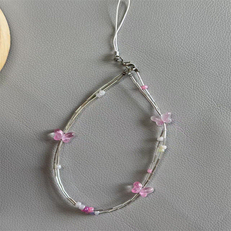 Dekorativer Schmetterlings Charm Brillenband Brehn