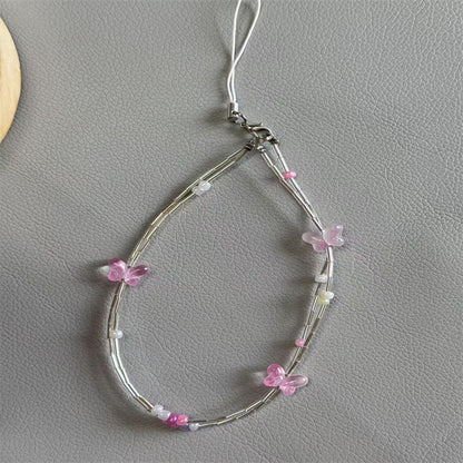 Dekorativer Schmetterlings Charm Brillenband Brehn