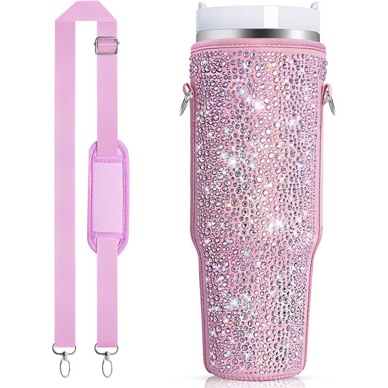 Damen Glitzernde Isolierflasche Hülle Brehn