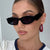 Damen trendige Cat-Eye Sonnenbrille mit einzigartigem Rahmen und UV-Schutz Brehn