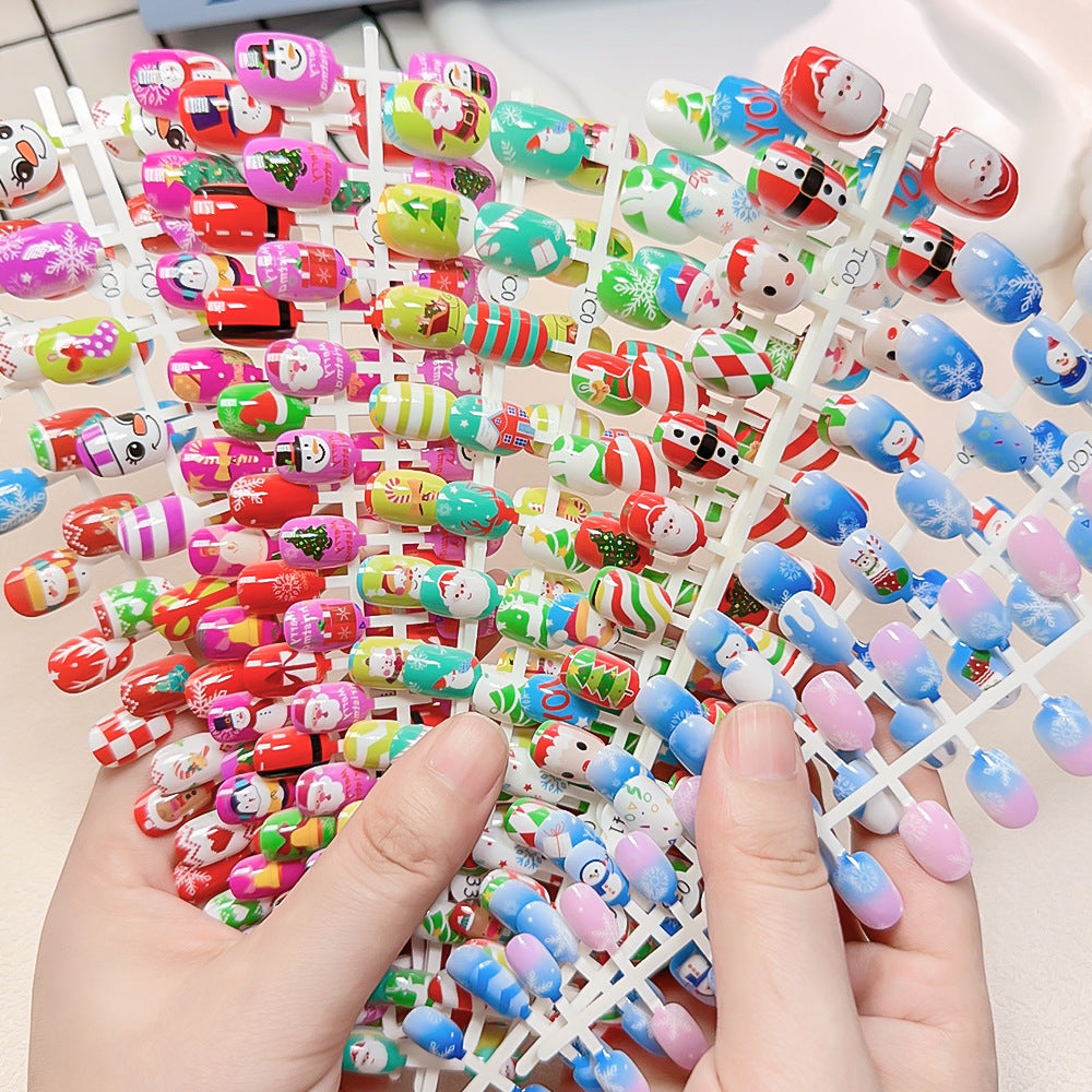 Kinder Spaß Urlaubs-Themen Fake Nail Set Brehn