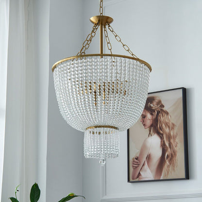 Kristallperlen-Deckenlampe