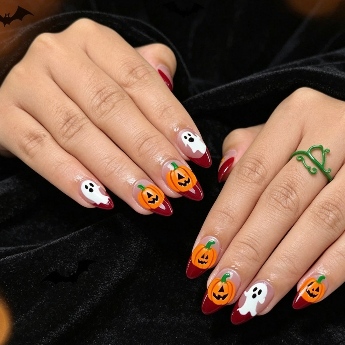 Festliches Halloween-Nail-Art-Design Brehn