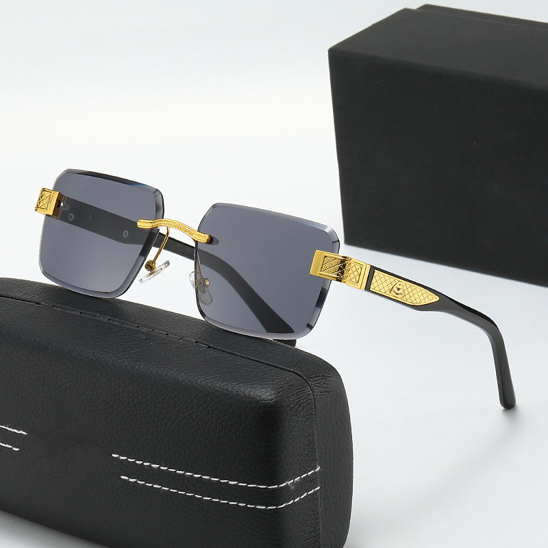 Damen elegante Sonnenbrille mit luxuriösem, glitzerndem Rahmen Brehn