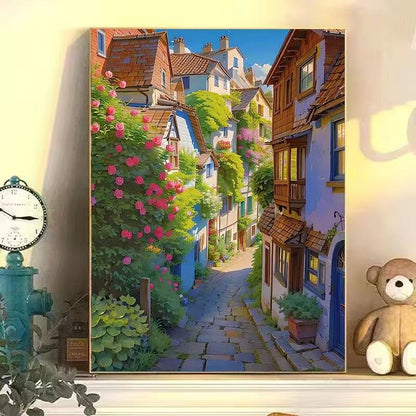 Bunte städtische Landschaft Wandkunst Brehn