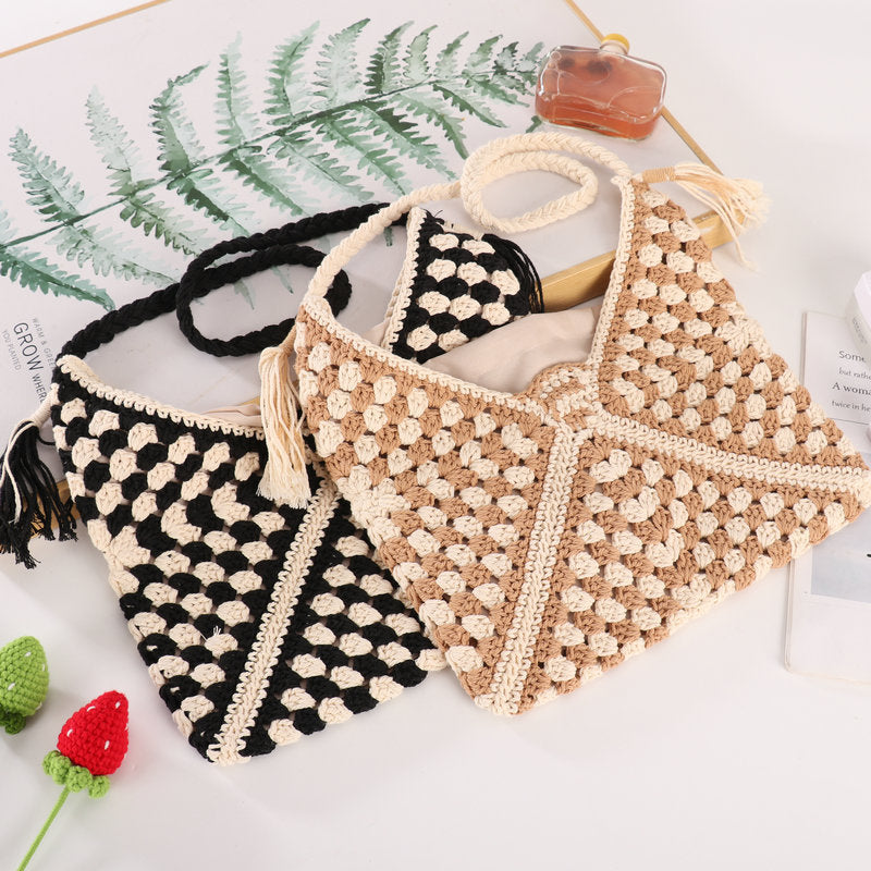 Kreative Handarbeit Schultertasche Brehn