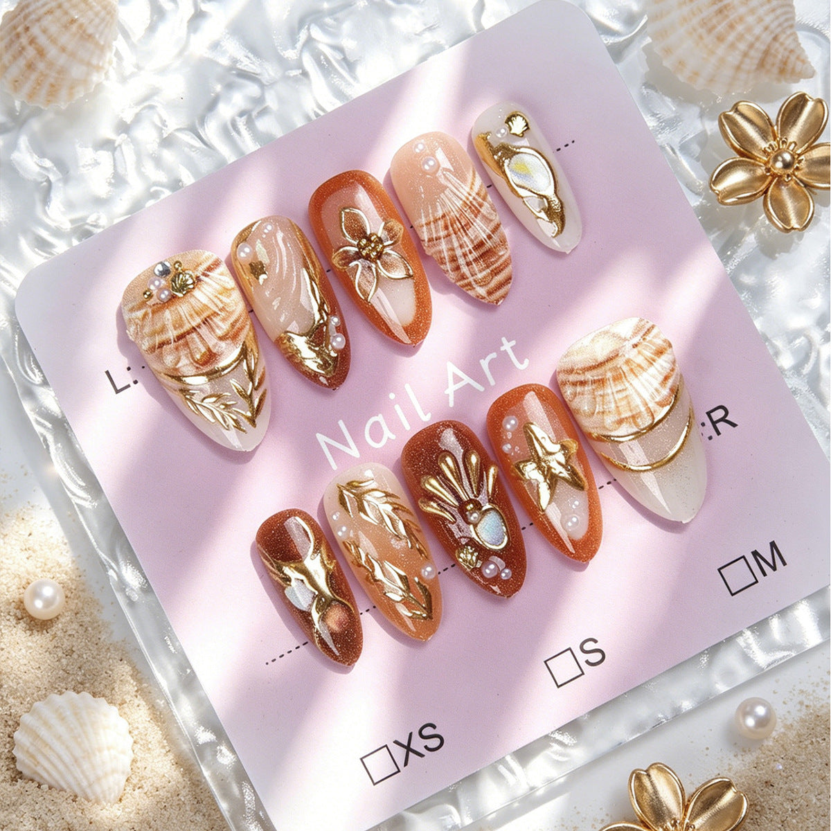 Elegante und Verzierten Kunstnagelset Brehn