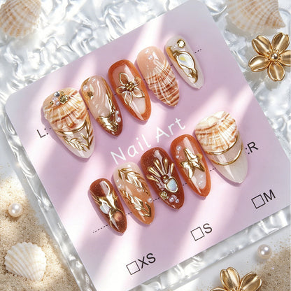 Elegante und Verzierten Kunstnagelset Brehn
