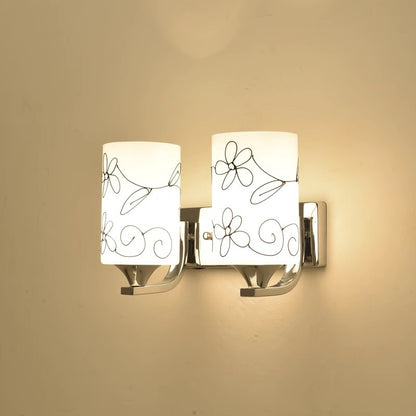Künstlerisches Blumen Design Wandlampe