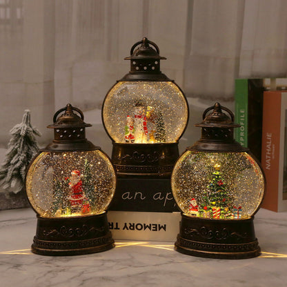 LED Schneekugel-Laterne Brehn