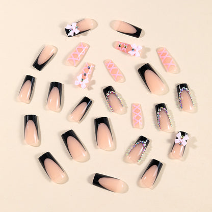 Dekoratives Langes Stiletto Nagelkunstdesign Brehn