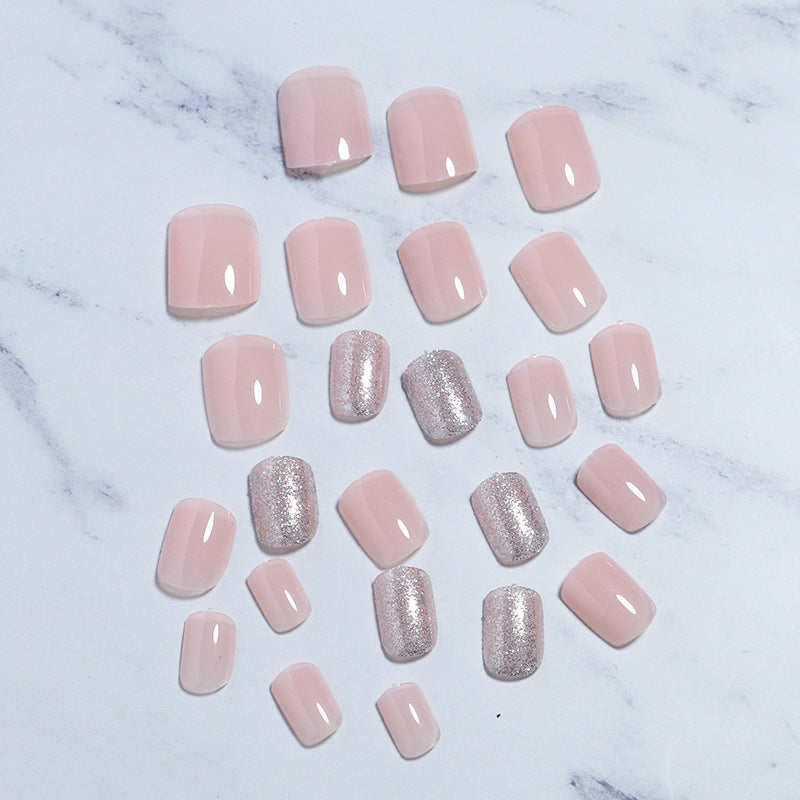 Premium Glänzendes Press-On Nagelset Brehn