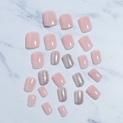 Premium Glänzendes Press-On Nagelset Brehn